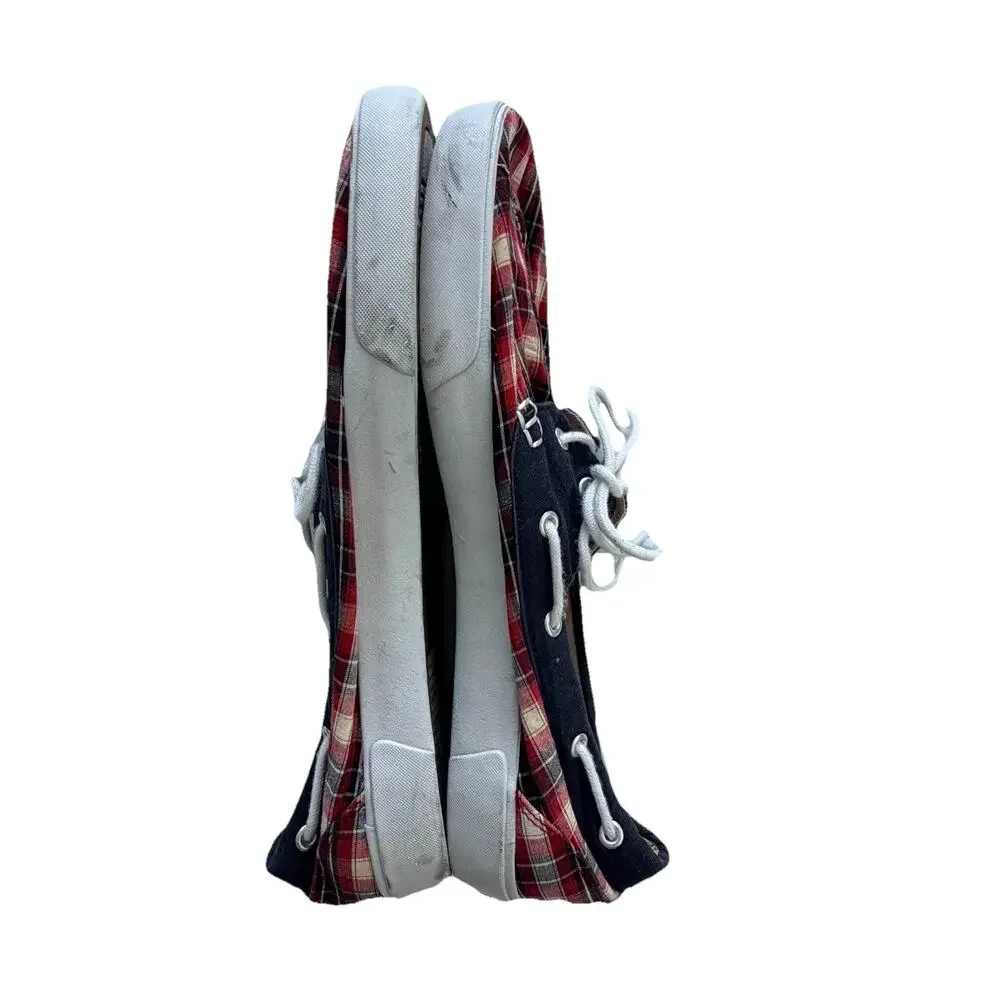 Polo Ralph Lauren Red White Blue Boat Shoes Mens 13 D Preppy 4th July Coastal